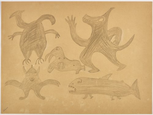 Scene depicting a creature with two heads