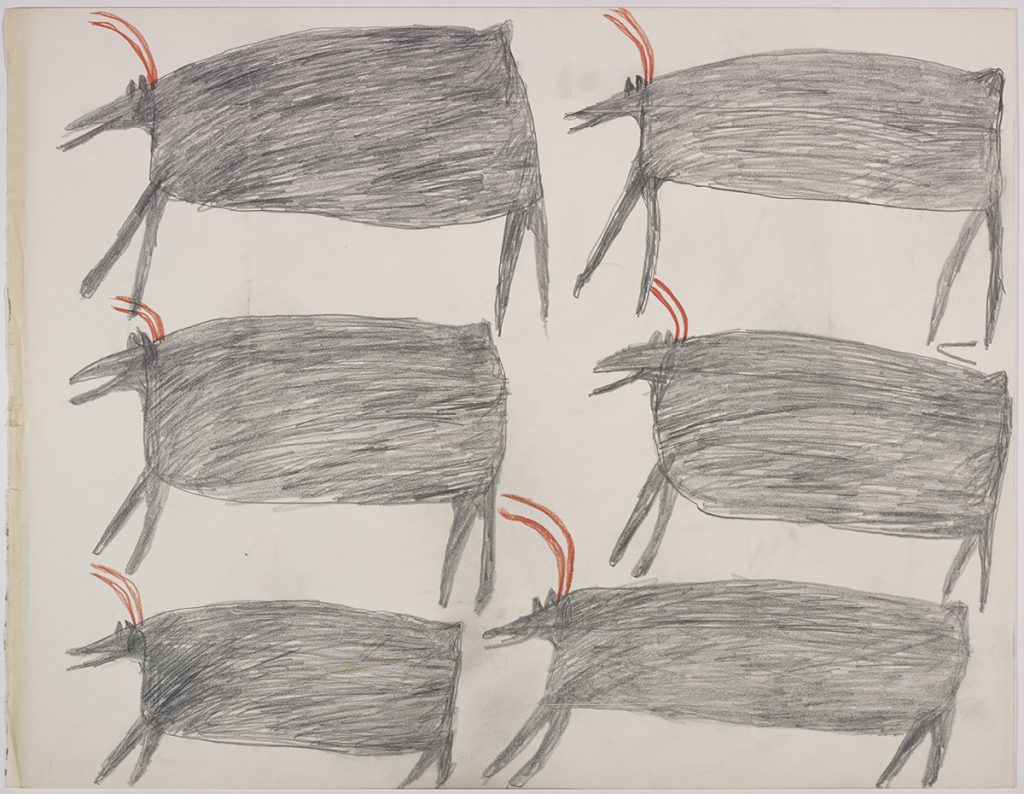 Six caribous